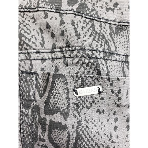 Guess Jeans Sz 27 Womens Gray Python Stretch Pants Mid Rise Skinny Ladies NWT - Picture 13 of 14